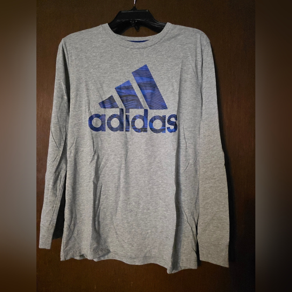 Adidas Gray Long Sleeve Shirt
